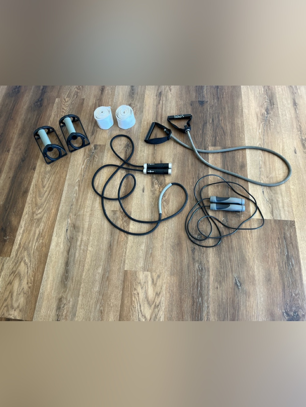 Ultimate Home Gym Fitness Bundle - SPRI Fitness Gear Fit & Nest Jump Ropes